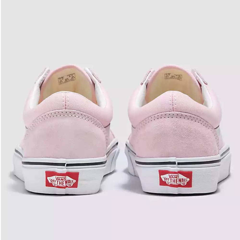 Vans Old Skool Pink and White Low Top Sneakers - Picture 2 of 6